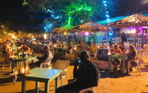Mirissa beach during night time