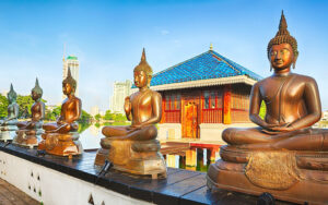 Buddha Statues at Gangaramaya Temple