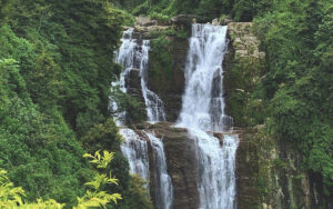 Beautiful Ramboda falls in Nuwara Eliya