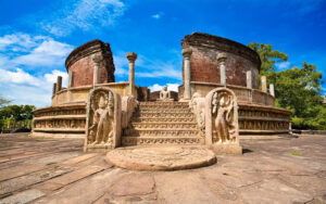 Ancient watadagaya ruins at Polonnaruwa